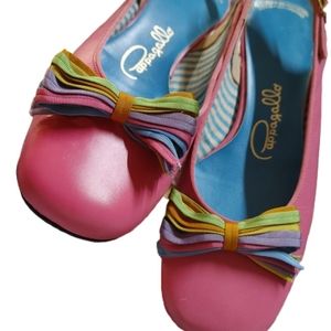 Vintage Pink Pappagallo Mod Slingback Heels sz8